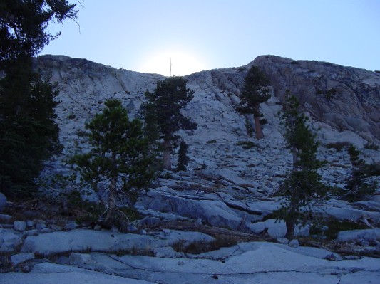 On the trail to Dick's Lake.