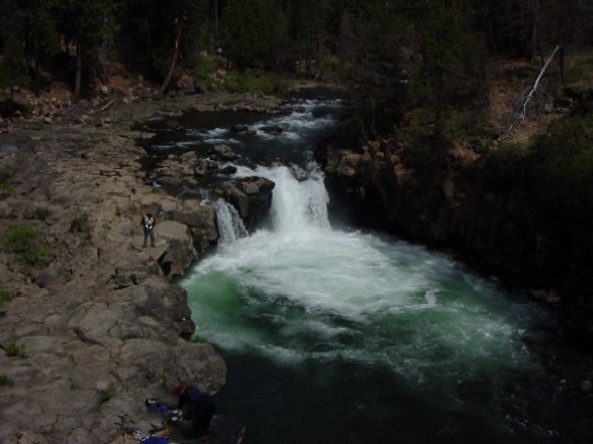 The lower falls at the McCloud River.