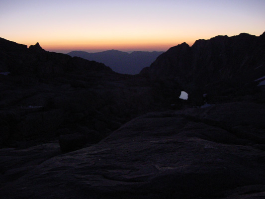 Sunrise in the Eastern Sierras.