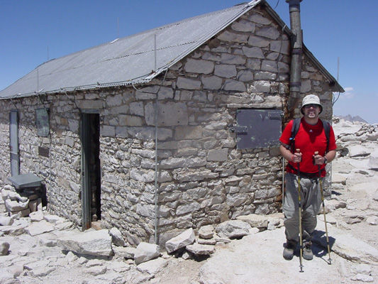 Tom at the top of Mount Whitney.