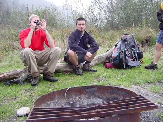 Our camp in the backcountry.